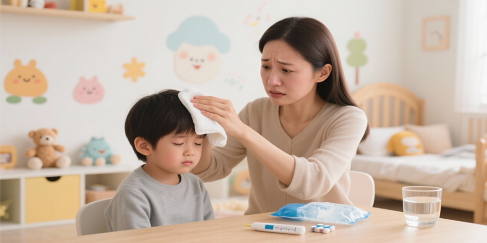 小儿发烧如何应对?物理降温与用药的注意事项