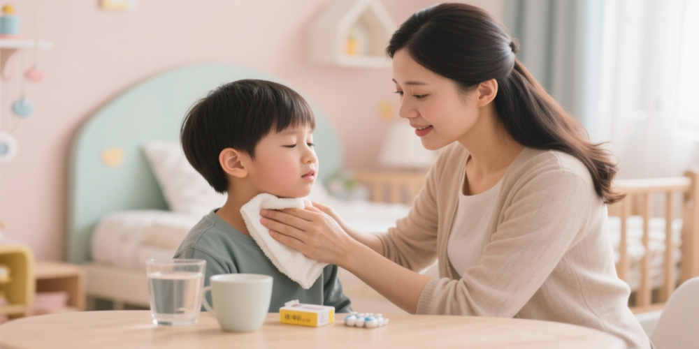 育儿嫂处理小儿扁桃体炎:日常护理要点