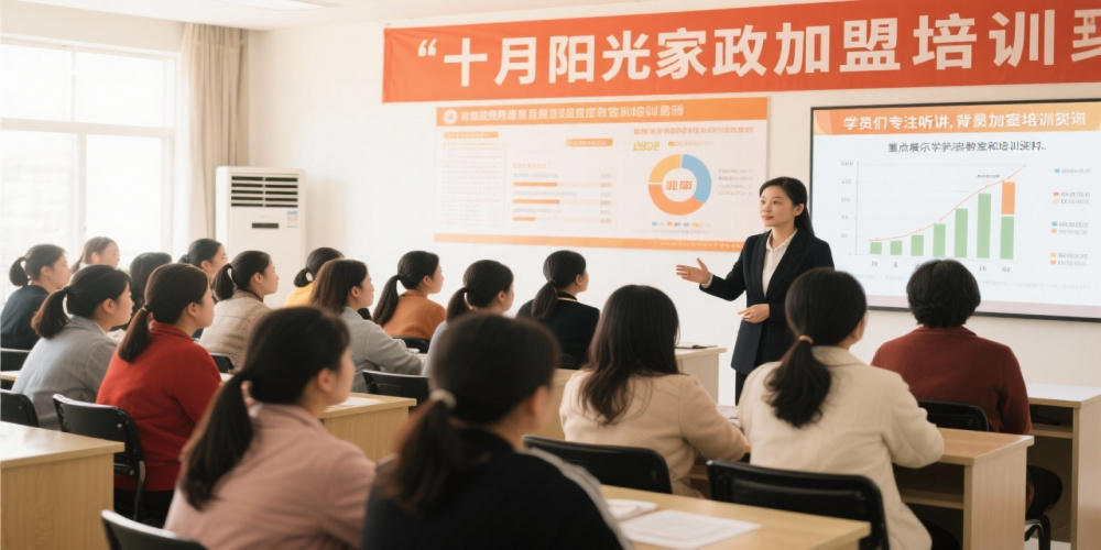 十月阳光家政加盟培训:学员就业率高,加盟商招生更轻松