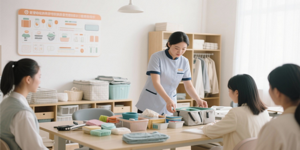 十月阳光家政培训的整理收纳师课程,适合零基础学员
