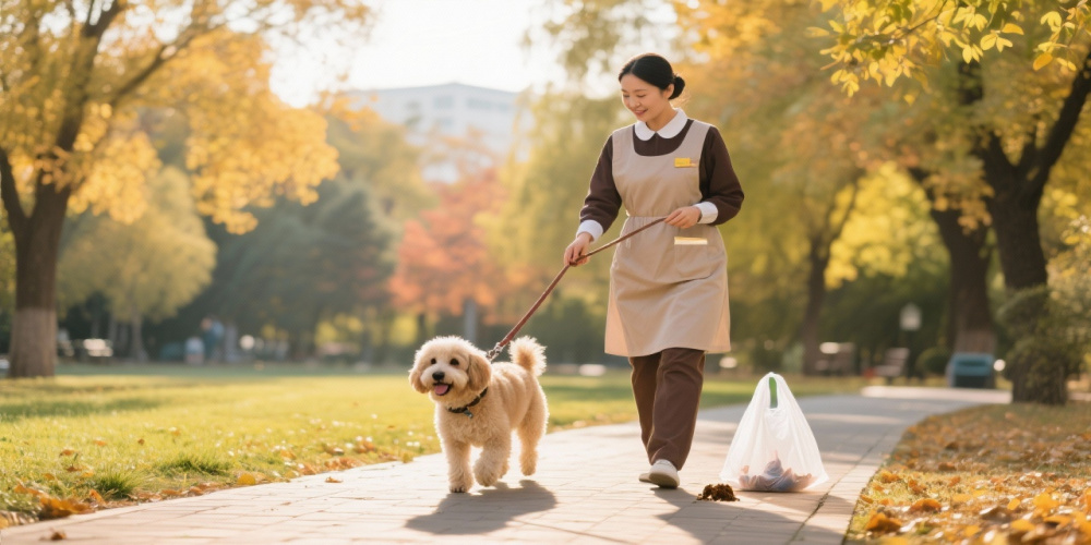 北京十月阳光照顾宠物的保姆,包含遛狗与粪便清理